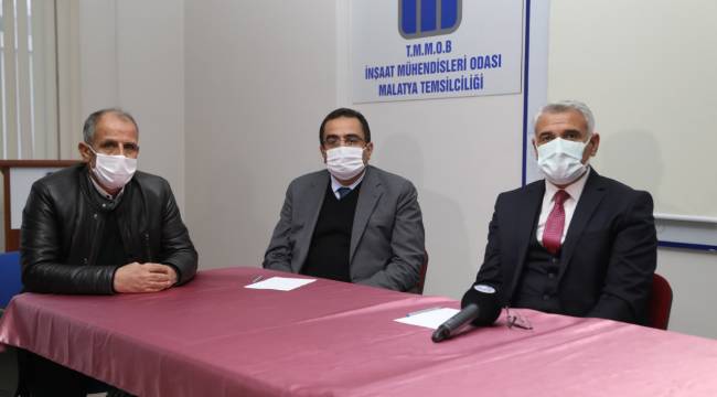 BAŞKAN GÜDER'DEN İNŞAAT MÜHENDİSLERİ ODASI'NA ZİYARET