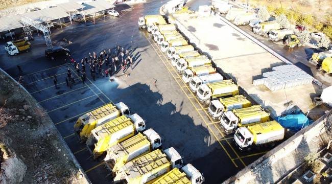 BATTALGAZİ BELEDİYESİ'NDEN PERSONELİNE YANGIN TATBİKATI