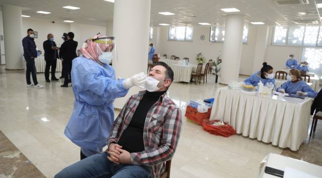 BATTALGAZİ BELEDİYESİ PERSONELİ COVİD-19 TESTİ YAPTIRDI