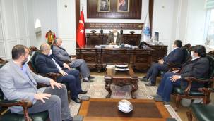 ZEYNEL ABİDİN TÜRBESİ KÜLTÜR VAKFI'NDAN BAŞKAN GÜDER'E ZİYARET