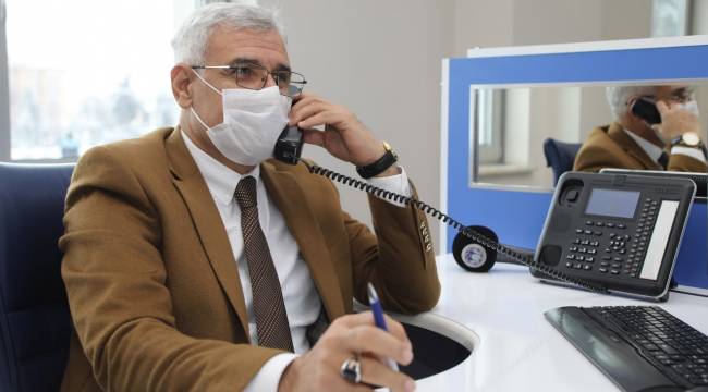  BAŞKAN GÜDER, ÇAĞRI MERKEZİNE GELEN TALEPLERİ DİNLEDİ