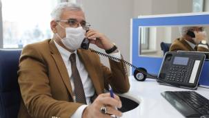  BAŞKAN GÜDER, ÇAĞRI MERKEZİNE GELEN TALEPLERİ DİNLEDİ