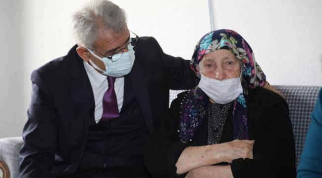  GÖRME ENGELLİ AİLEYE BAŞKAN GÜDER'DEN ANLAMLI ZİYARET