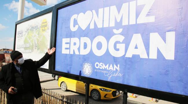 BATTALGAZİ'DE "CANIMIZ ERDOĞAN" GÖRSELİ BÜYÜK İLGİ GÖRDÜ