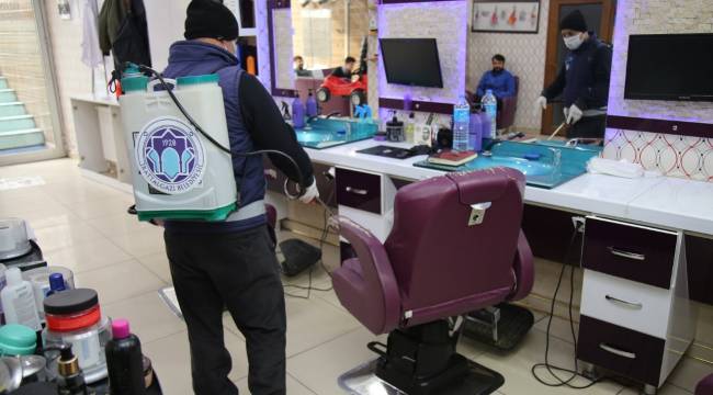  BATTALGAZİ'DE KÖŞE BUCAK DEZENFEKTE EDİLİYOR