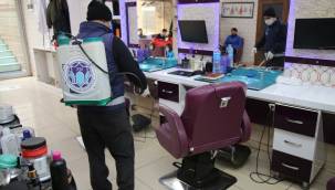 BATTALGAZİ'DE KÖŞE BUCAK DEZENFEKTE EDİLİYOR