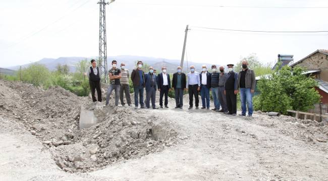  BAŞKAN GÜDER, ORDUZU'DAKİ ALT YAPI ÇALIŞMALARINI İNCELEDİ