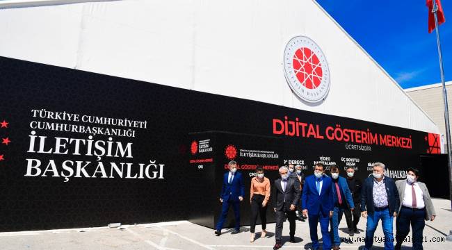  BAŞKAN GÜRKAN, DİJİTAL GÖSTERİM MERKEZİNİ ZİYARET ETTİ