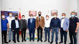 MİMDER HEYETİNİ KABUL EDEN BAŞKAN GÜRKAN: