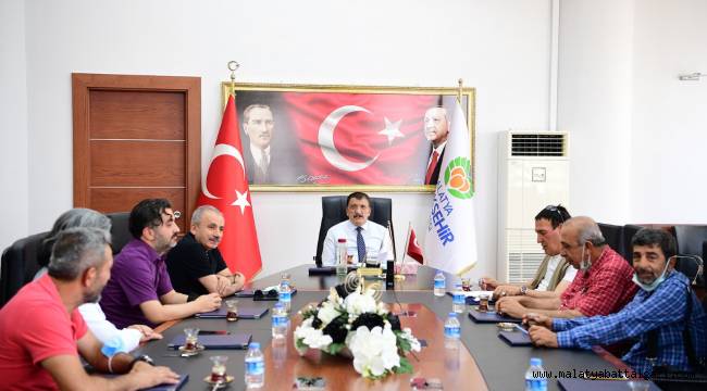 MALATYA GAZETECİLER CEMİYETİNDEN BAŞKAN GÜRKAN'A ZİYARET