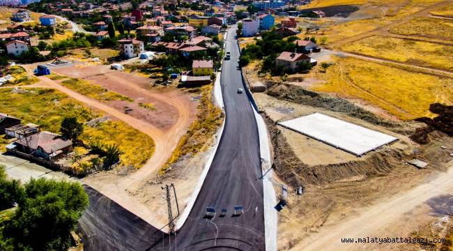 HANIMINÇİFTLİĞİ VE MELEKBABA MAHALLESİ BAĞLANTI YOLU ASFALTLANDI