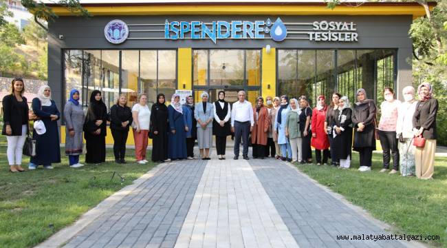  AK PARTİ İL VE İLÇE KADIN KOLLARI, BATTALGAZİ'DEKİ YATIRIMLARI GEZDİ