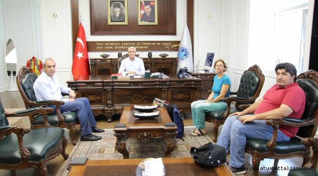  BAŞKAN GÜDER, KAZI HEYETİ BAŞKANI RESTELLİ'Yİ KONUK ETTİ