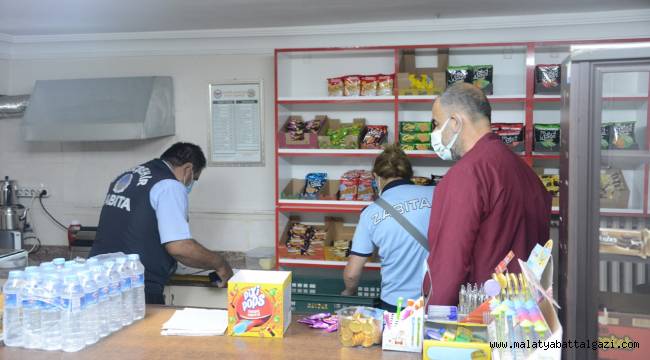 BÜYÜKŞEHİR ZABITA EKİPLERİ OKUL KANTİNLERİNİ DENETLEDİ