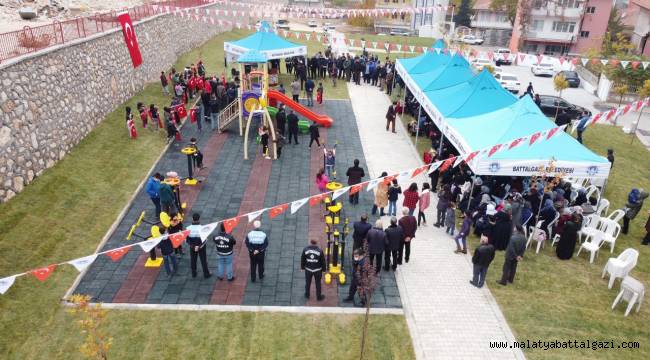 BATTALGAZİ'YE 5 BİN METREKARELİK YENİ BİR PARK DAHA KAZANDIRILDI