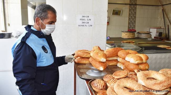 BATTALGAZİ BELEDİYESİ'NDEN FIRINLARA GRAMAJ VE HİJYEN DENETİMİ