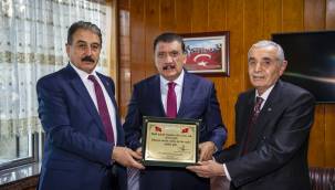 ESKKK Başkanı Evren'i ziyaret eden Başkan Gürkan