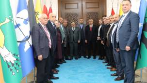 BAŞKAN GÜDER, AK PARTİ GENEL MERKEZ YEREL YÖNETİMLER BAŞKAN YARDIMCISI VELİ BÖKE'YE SUNUM YAPTI