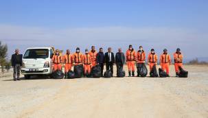 BATTALGAZİ'DEKİ MEZARLIKLARDA RAMAZAN AYI TEMİZLİĞİ