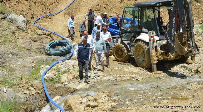GÖVDELİ'NİN İÇME SUYU SORUNU ÇÖZÜLÜYOR