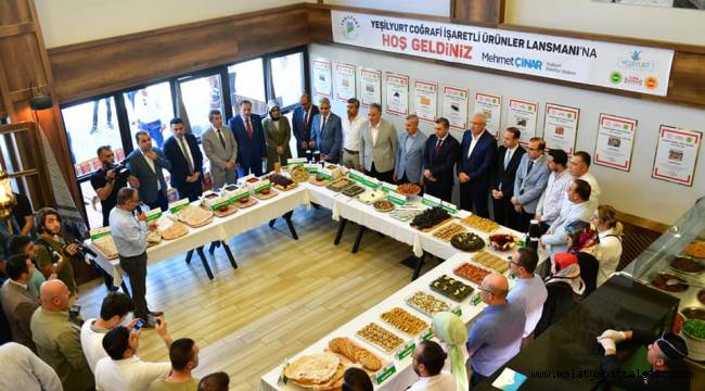 YEŞİLYURT'UN COĞRAFİ İŞARET TESCİL BELGELİ YÖRESEL ÜRÜNLERİNİN TANITIM TOPLANTISI YAPILDI