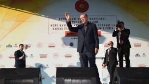 133 Projenin Toplu Açılış Törenini gerçekleştiren Cumhurbaşkanı Erdoğan,